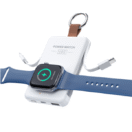 RING POWER: 5000mAh Power Bank with Built-In Cables & Wireless Charging for Apple and Samsung Watches - Image 5