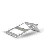 ALU LAPPY HOLDER - Ergonomic Aluminum Laptop Holder with Rubber Pads for Stability