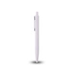 CLEAN PUSH - Antibacterial Push-Type Ballpen with Blue Ink and Sleek White Design