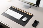 SOFTIDESK ORGANIZER - Eco-Friendly Desk Mat with Bamboo Holders for Ultimate Organization - Image 3