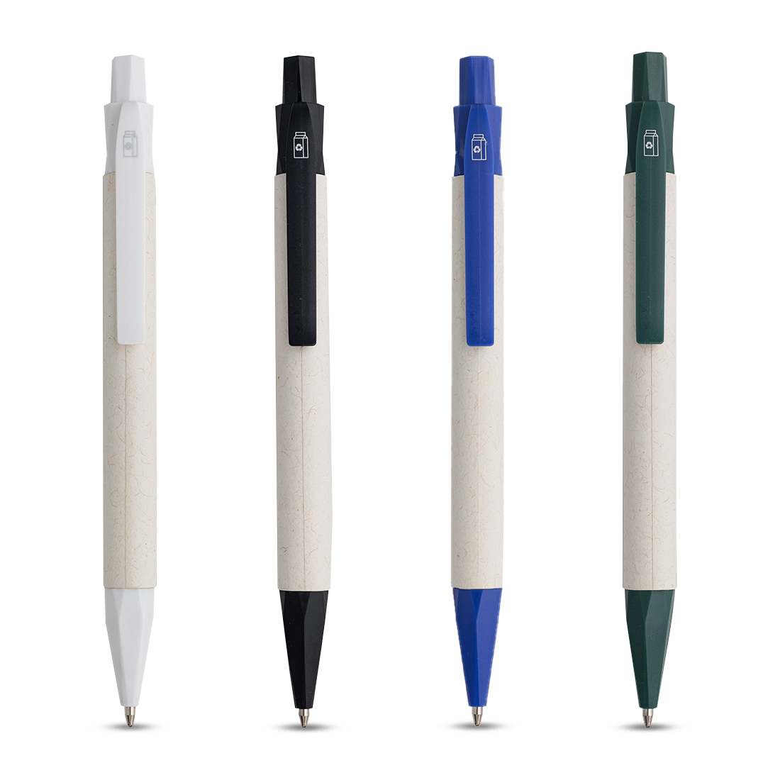 e1228 MILKY PEN - Fun Push Button Ballpen with Milk Carton Design and Blue Ink - Image 1
