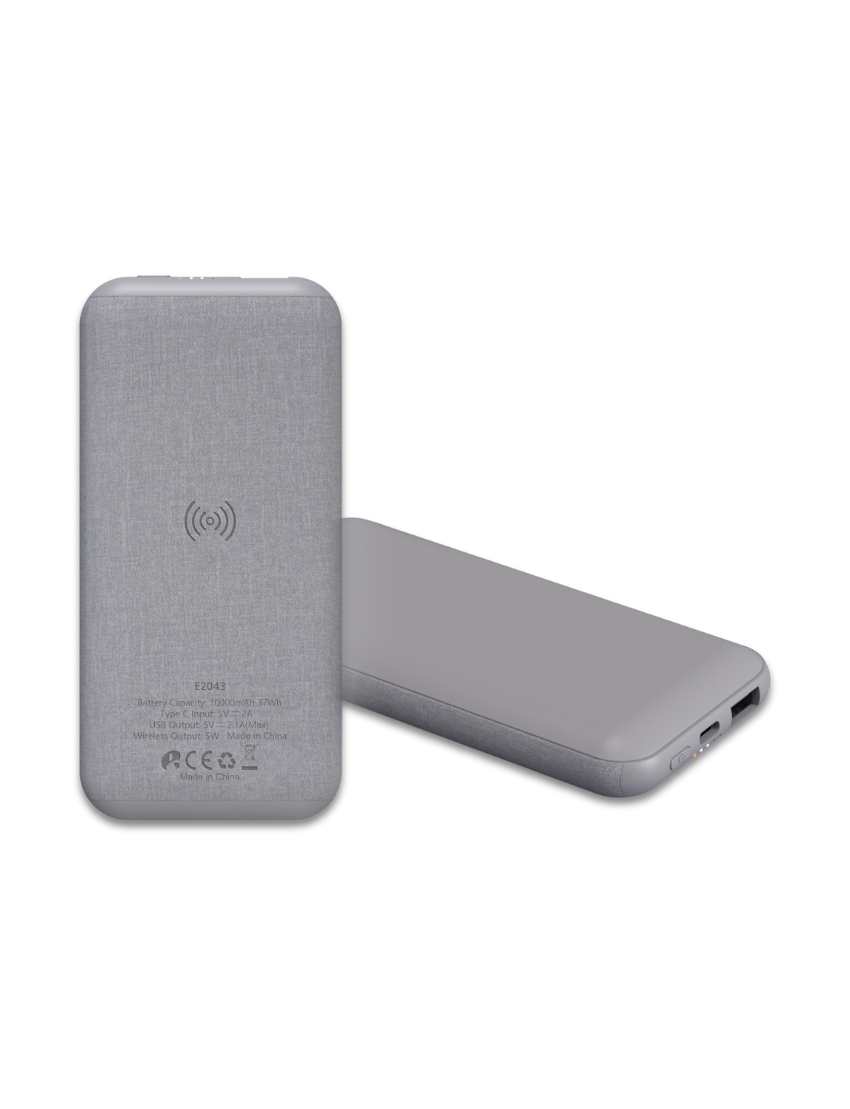 e20433 WIRELESS LIGHT UP - 10,000mAh Wireless Power Bank - Image 1