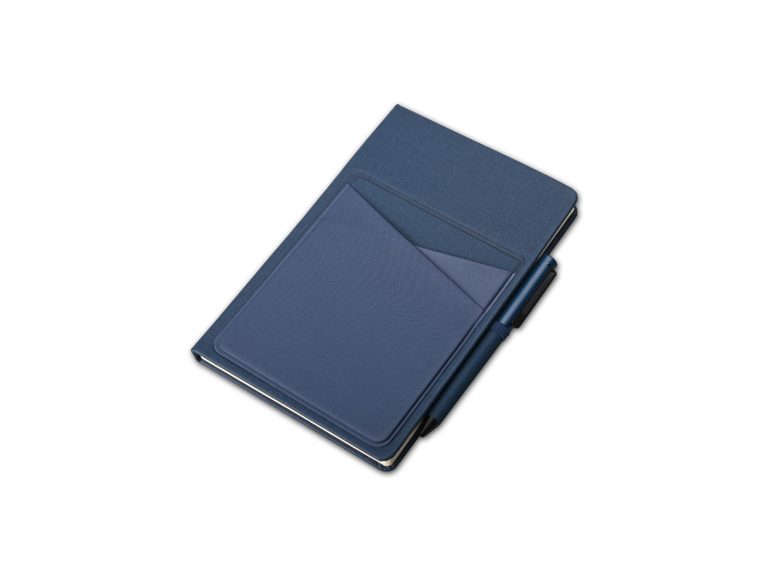 SIMPLE NOTE - A5 Linen Notebook with Lycra Pockets and Pen Holder - Image 5