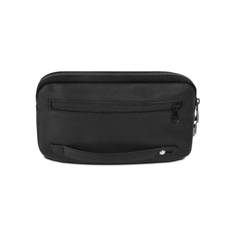ANTI-THEFT CLUTCH Black - Elegant and Secure Pouch with Password Lock - Image 2