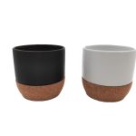 CORK MINICUP - 140ml Stoneware Espresso Cup with Cork Base for Sublimation Branding