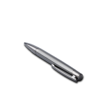 ELEGANT PEN - Premium Twist Gunblack Metal Pen with Blue Ink and Branding Area