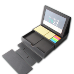 GIFTI BOX ORGANIZER - Elegant Desktop Organizer with Calendar, Notebook, and Accessories