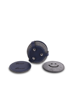 HAPPY COASTER - Fun Smiley Face Coasters Set with PU and Felt Design - Image 4