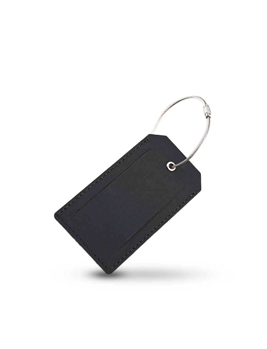 luggage_tag_e3199_1_1 LUGGAGE TAG - Durable RCS PU Luggage Tag with Secure Wire Cable Loop - Image 1