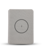 POWER NOTE – 5W Wireless Charging Notebook with 5000mAh Powerbank, Foldable Stand & Lycra Pockets - Image 6