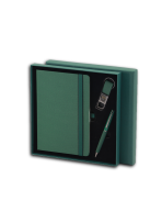 PRIME SET - Elegant A5 Notebook, Metal Pen, and Keychain Gift Set