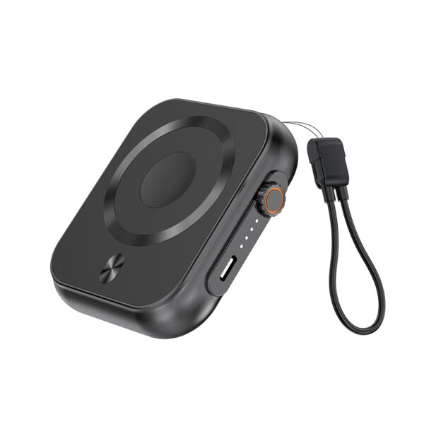 IPOWER-PRO – Compact 5000mAh Power Bank with 20W Fast Type-C Output & Wireless Charging for Earbuds and Apple Watch - Image 2