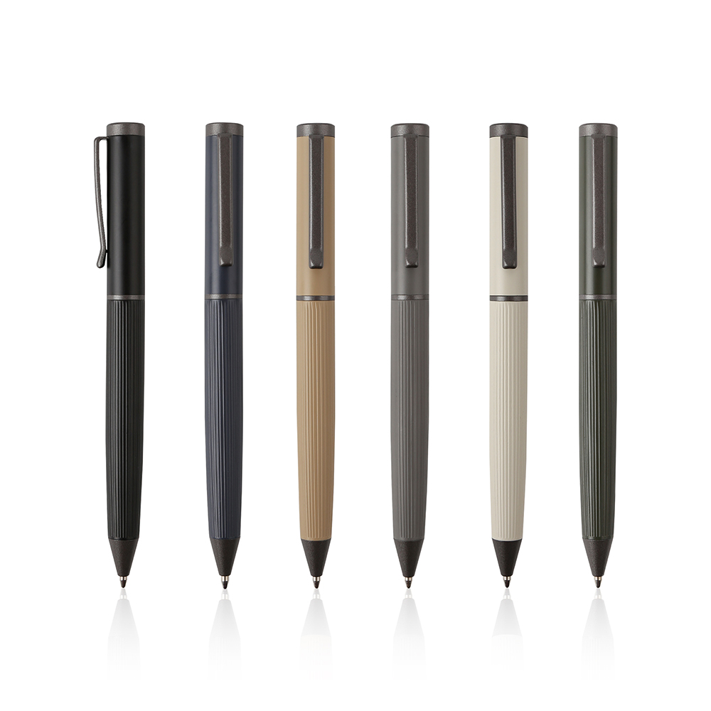 E4075-1 AGENDA PEN PLUS – Premium Stainless Steel & Copper Metal Pen with Smooth Blue Premec Ink - Image 1