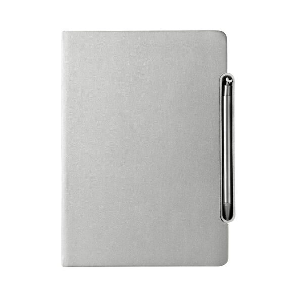 NOTECASE – A5 Recycled PU Notebook with 96 Sheets, Built-in Phone Stand & Ruler - Image 4