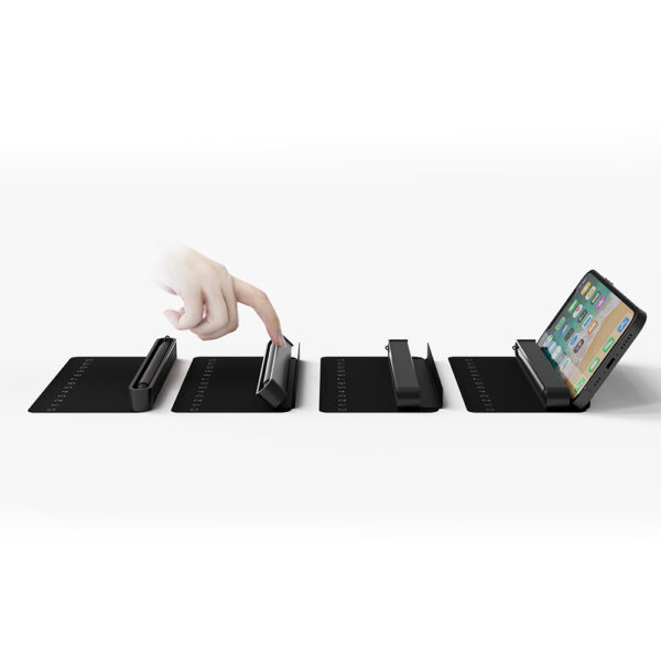 NOTECASE – A5 Recycled PU Notebook with 96 Sheets, Built-in Phone Stand & Ruler - Image 8