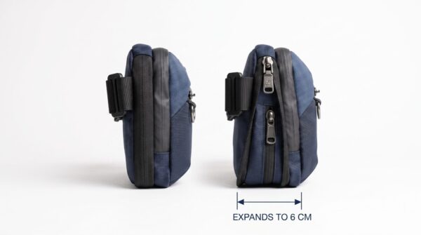 VOYAGE | Expandable Water-Repellent Chest Bag | Crossbody & Waist Bag - Image 13